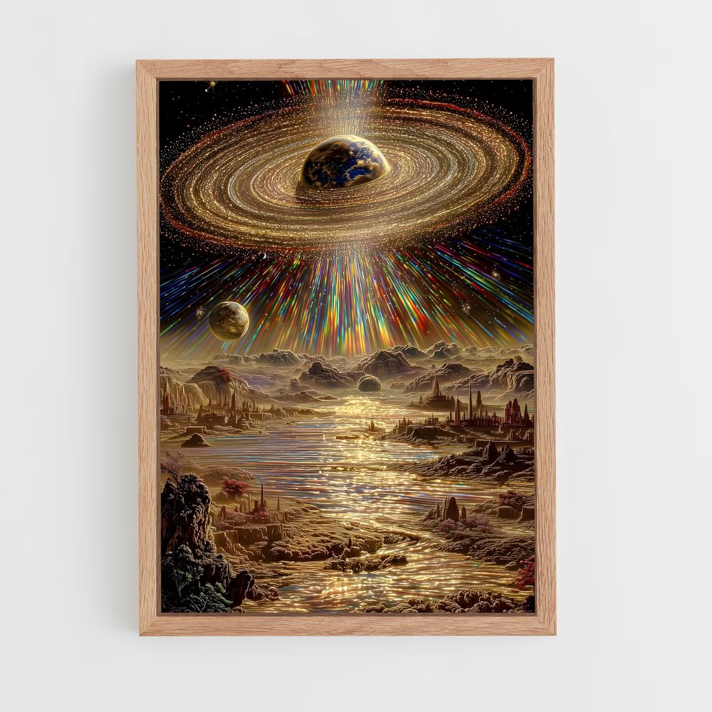 Poster Halo Céleste – affiche Art spatial (vue 4)